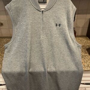 XXL Storm grey half zip Under Armour Sleeveless Pullover. Perfect condition